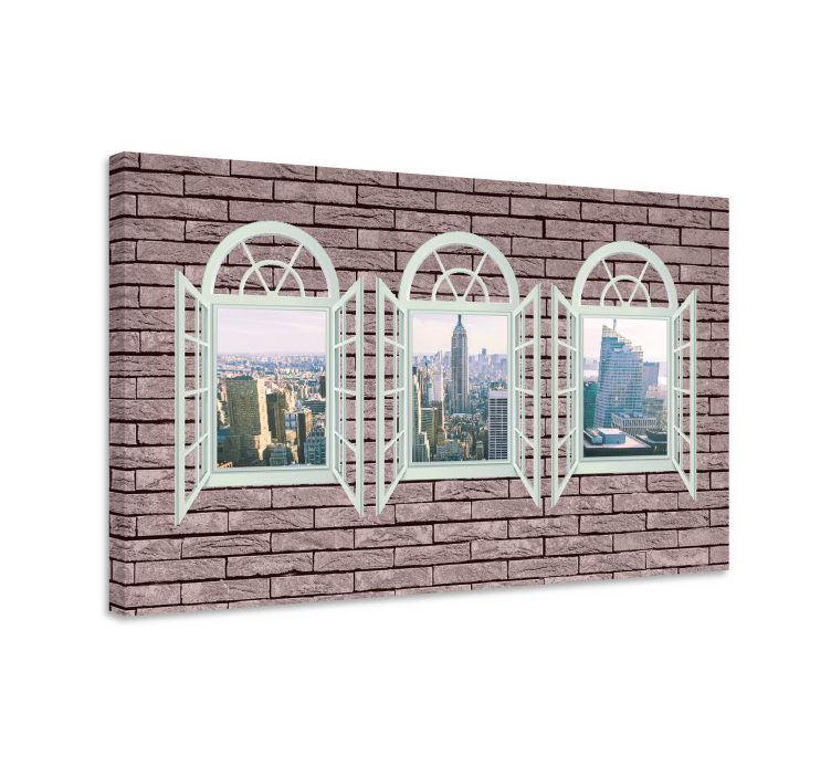 Cityscape wall art elegant urban landscape - TenStickers