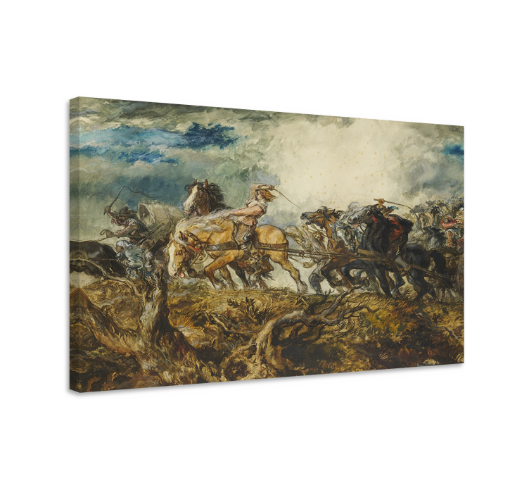 Horse wall art historic equestrian riders - TenStickers