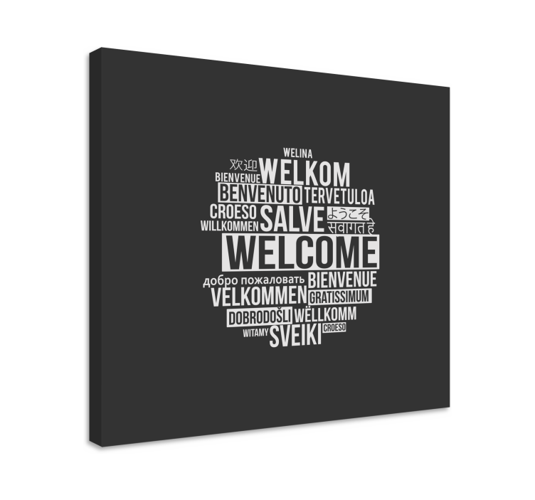 Quote canvas: a warm greeting for your space - TenStickers