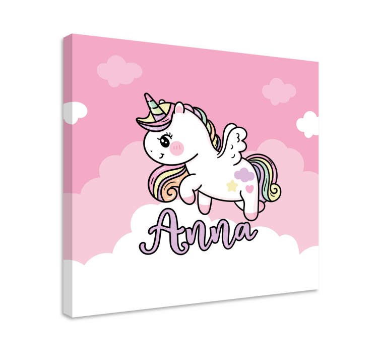 Cute unicorn fantasy unicorn pictures framed - TenStickers