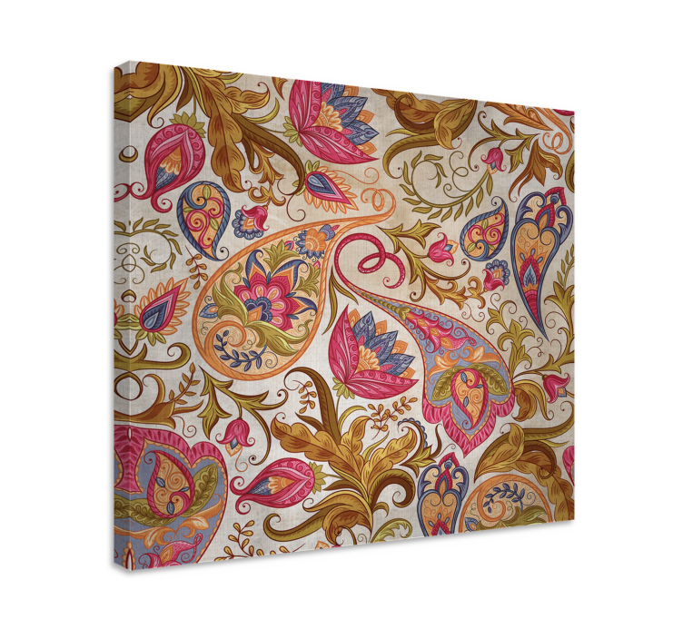 Flowers canvas with detailed floral designs - TenStickers