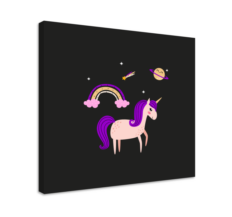 Unicorn pictures framed adorable unicorn dreamland - TenStickers