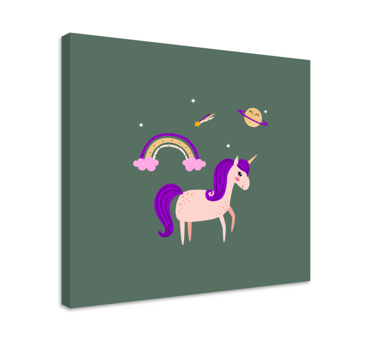 Unicorn pictures framed dreamy unicorn journey - TenStickers