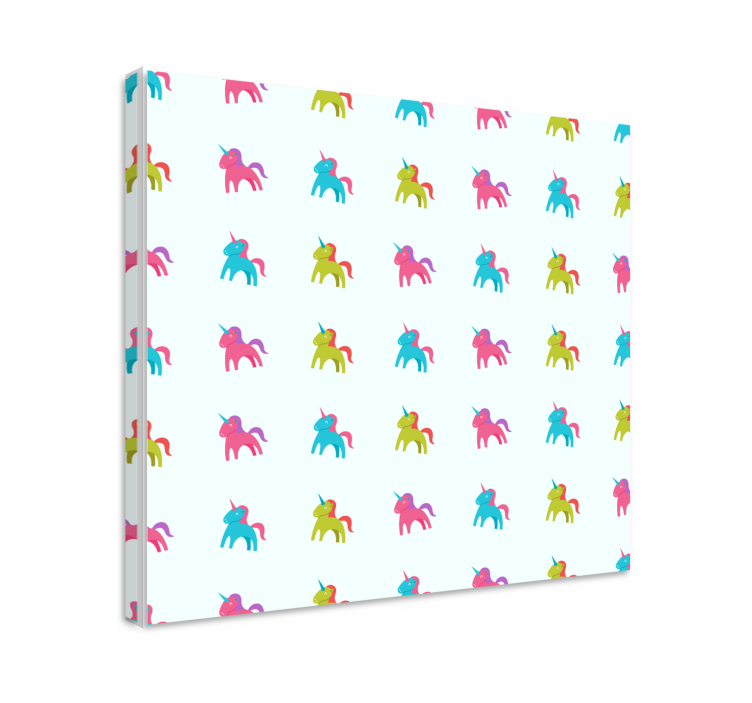 Unicorn pictures framed colorful unicorn design - TenStickers