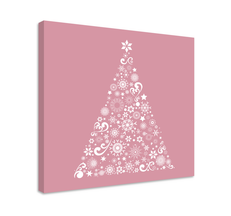 Flowers canvas festive floral tree art - TenStickers