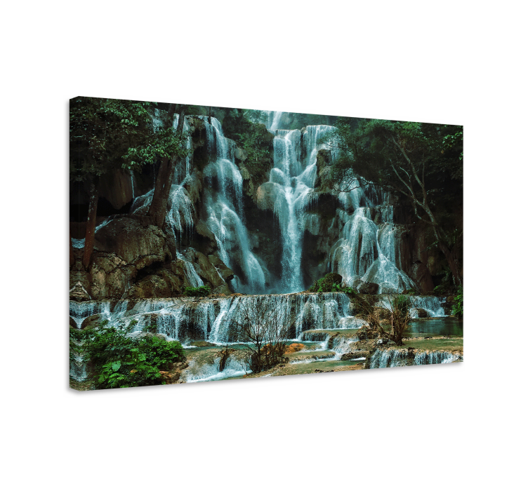 Landscape canvas grand waterfall cascade - TenStickers
