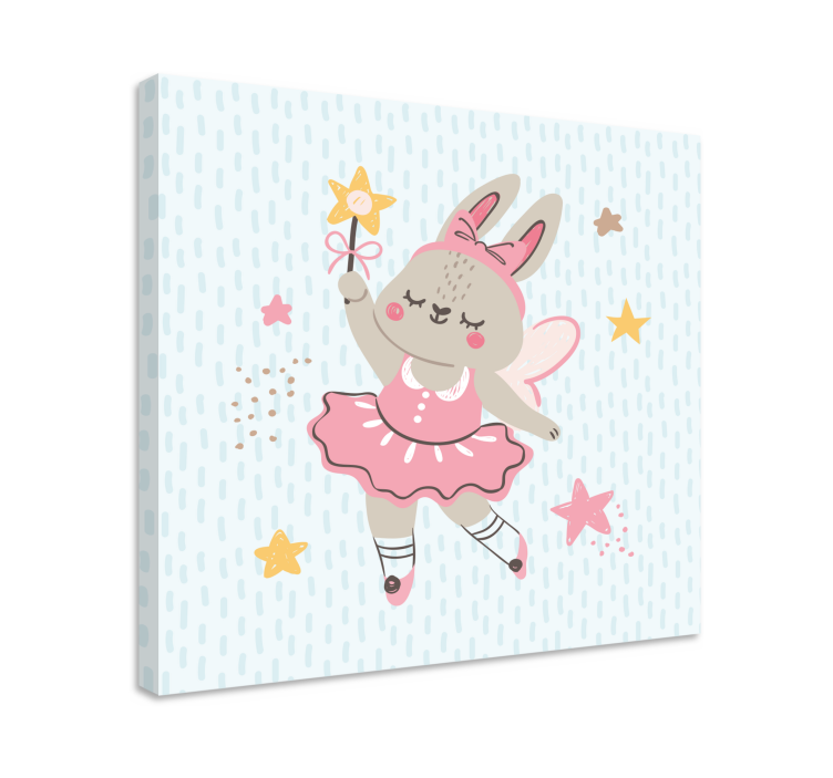 People canvas ballet bunny fairy - TenStickers