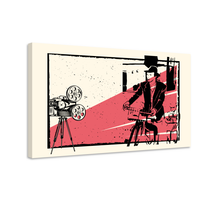 Floral canvas wall art inspired by classic film scene - TenStickers