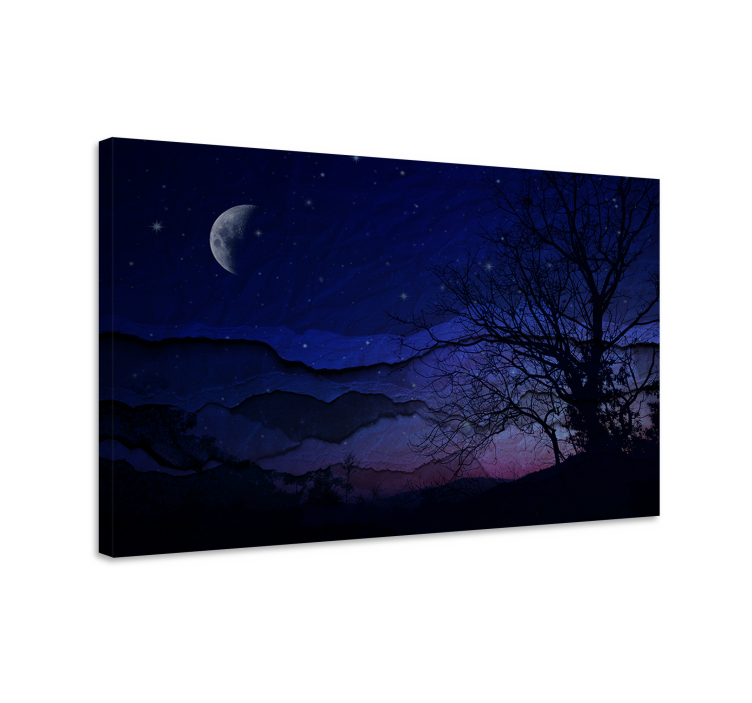 Landscape canvas night sky tranquility - TenStickers