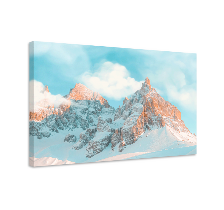 Landscape canvas majestic mountain peaks - TenStickers