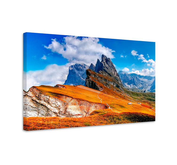 Landscape canvas majestic mountain range art - TenStickers