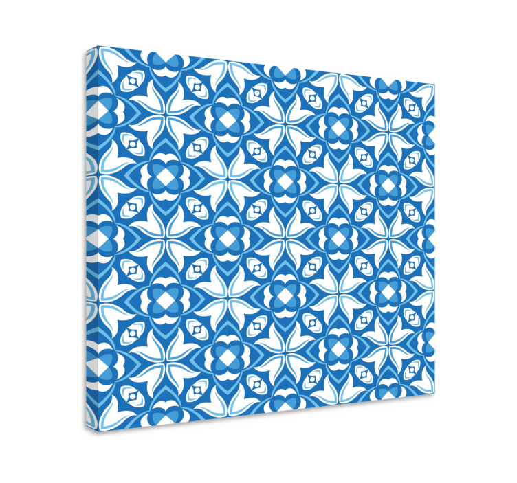 Modern blue vase"Hampton Style" abstract canvas - TenStickers