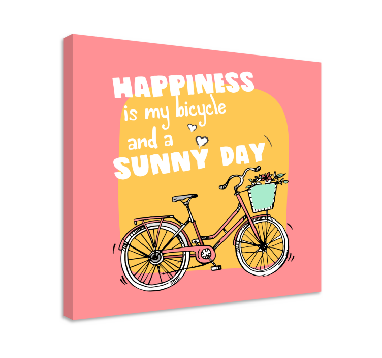 Inspirational wall art bicycle and sunny day - TenStickers