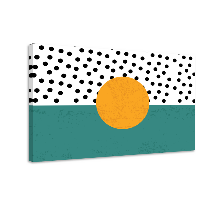 Geometric canvas with striking geometric design - TenStickers