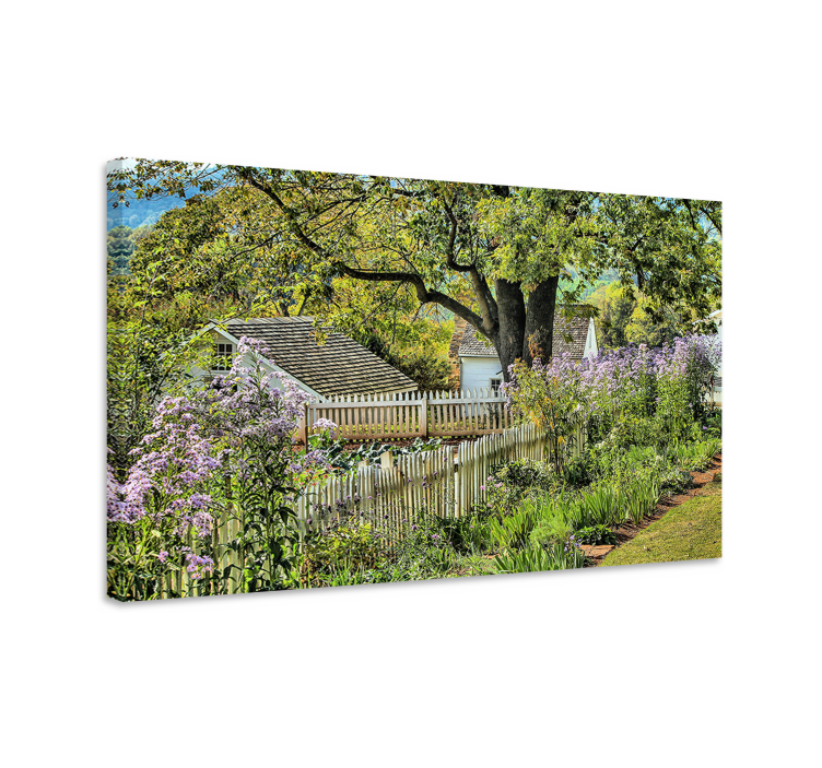 Landscape canvas charming garden path - TenStickers