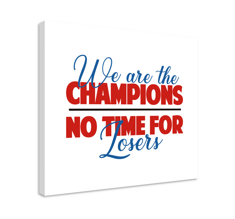 Quote canvas champions rallying spirit - TenStickers