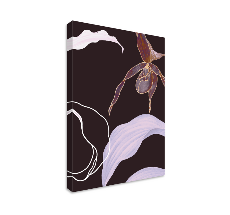 Flowers canvas orchid floral elegance - TenStickers