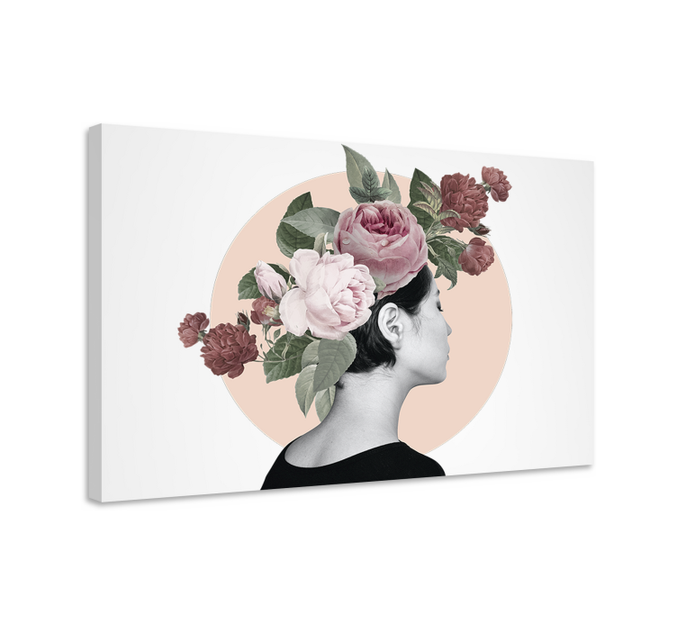 Flowers canvas floral hair set - TenStickers