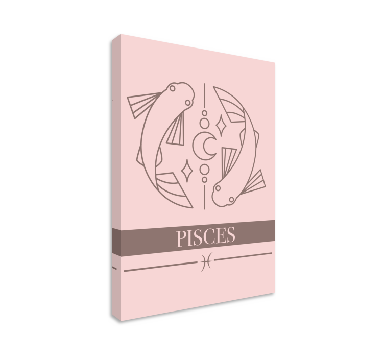 Fish canvas for the astrological pisces symbol - TenStickers