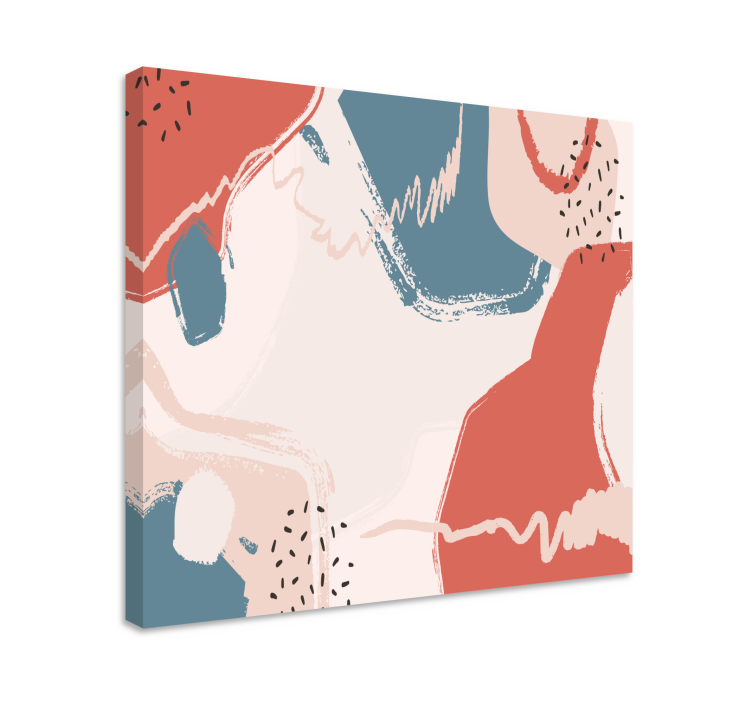 Music canvas art abstract melody forms - TenStickers