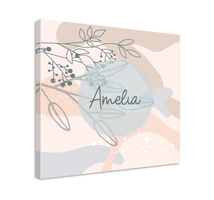 Custom canvas print amelia's custom print - TenStickers