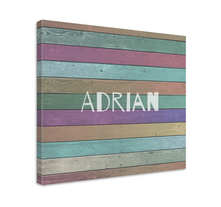 Abc canvas wall art personalized name artwork - TenStickers