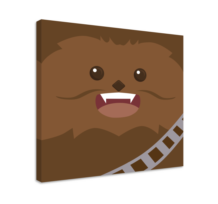 Chewie Character Themed Canvas - TenStickers