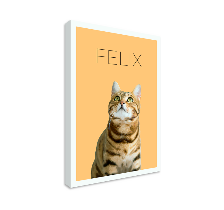 Minimalist watercolor pet portrait canvas art - TenStickers
