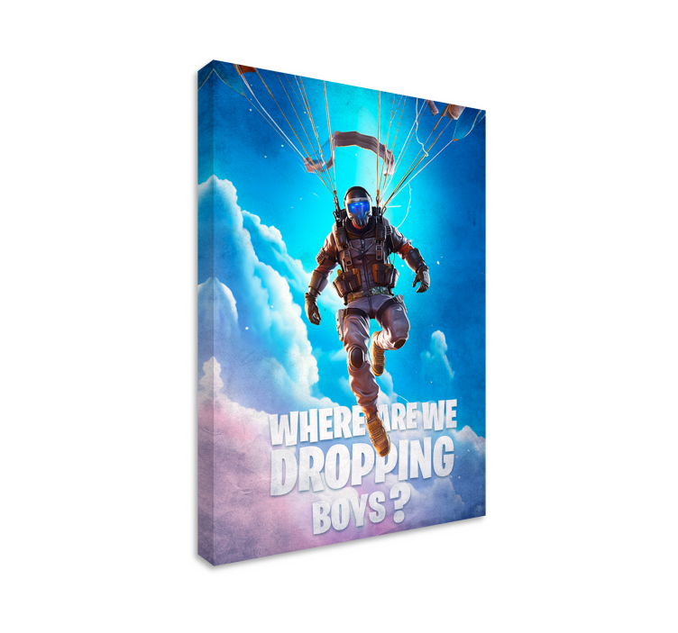 Where are we dropping  gaming framed wall art - TenStickers