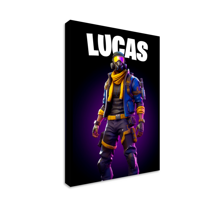 Warrior in shades framed gaming wall art - TenStickers