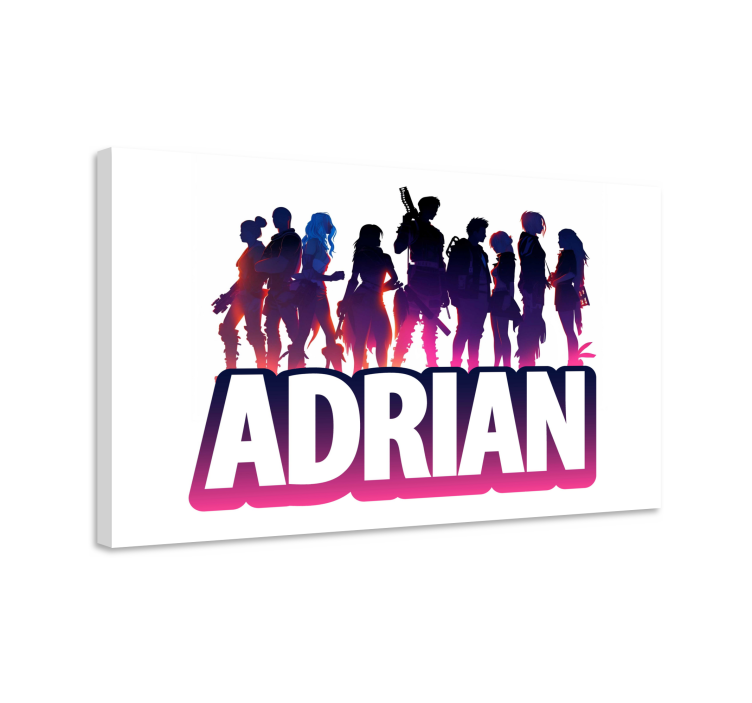 Epic characters silhouette gaming wall art - TenStickers