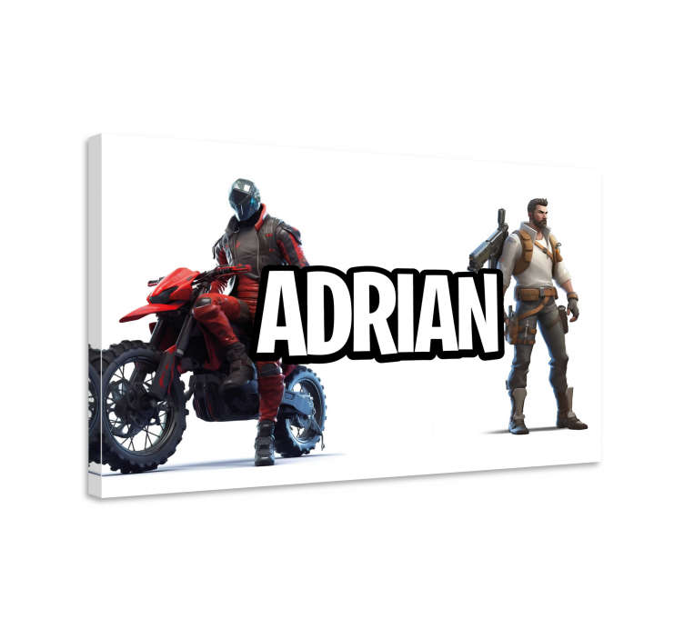 Personalized characters name gaming wall art - TenStickers