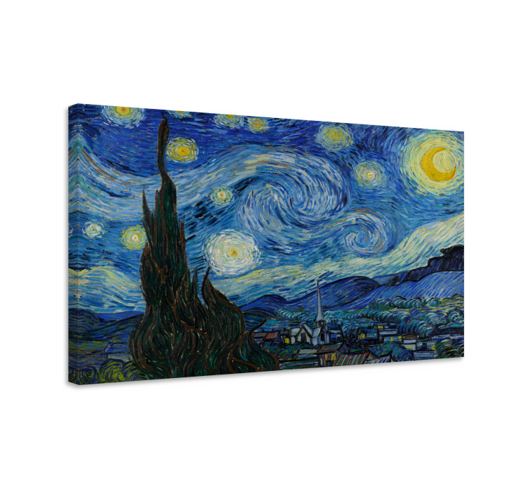 Van Gogh's Starry night  canvas art - TenStickers
