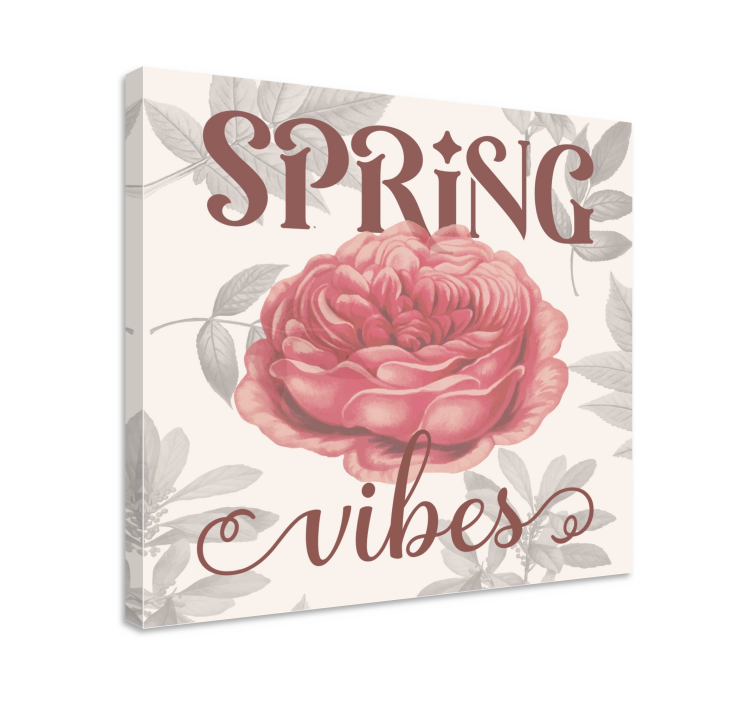 Spring vibes living room wall art - TenStickers