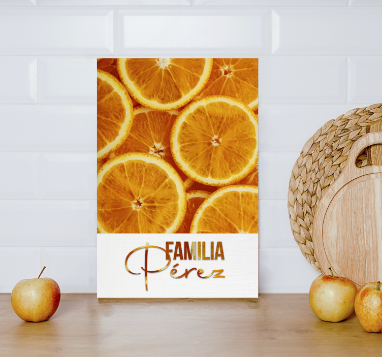 Orange Fruit Canvas Wall Art - TenStickers