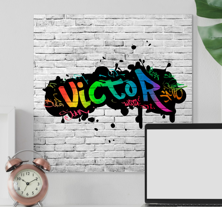 Graffiti custom name bedroom wall art - TenStickers