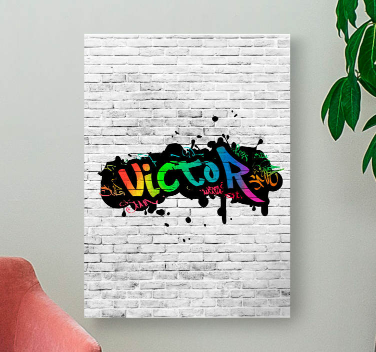 Graffiti custom name bedroom wall art - TenStickers
