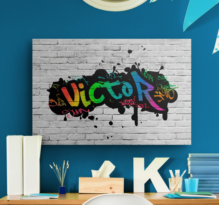 Graffiti custom name bedroom wall art - TenStickers