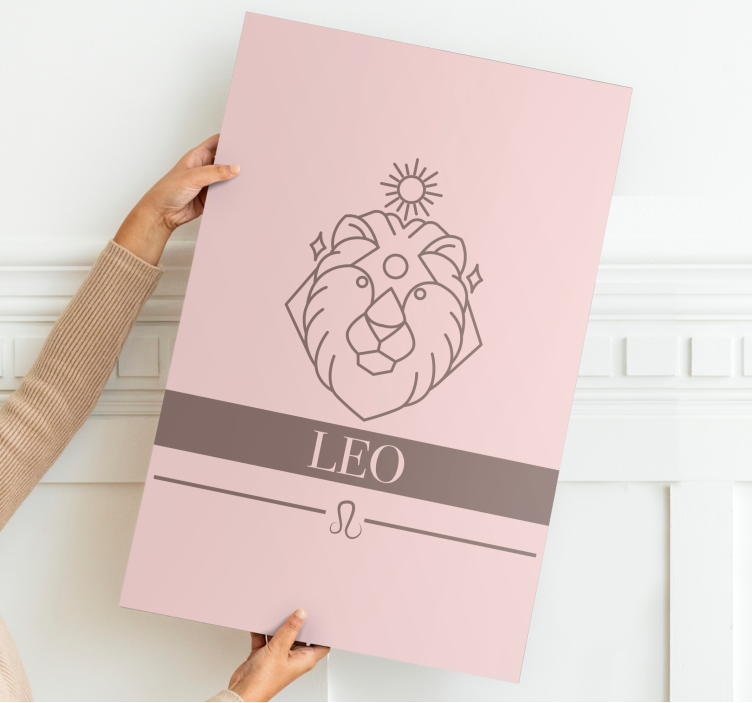 Abc canvas wall art leo zodiac sign - TenStickers