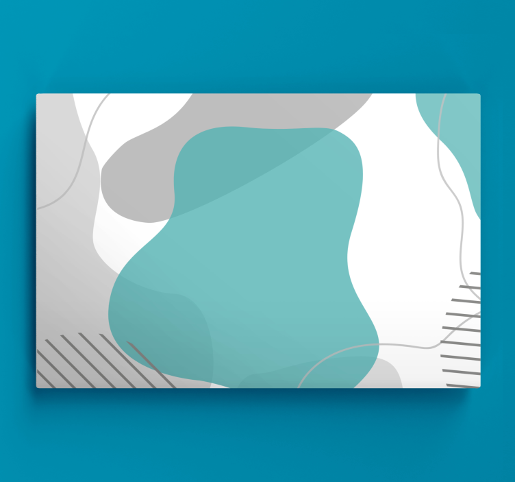 Abstract wall art 1 fluid shapes exploration - TenStickers