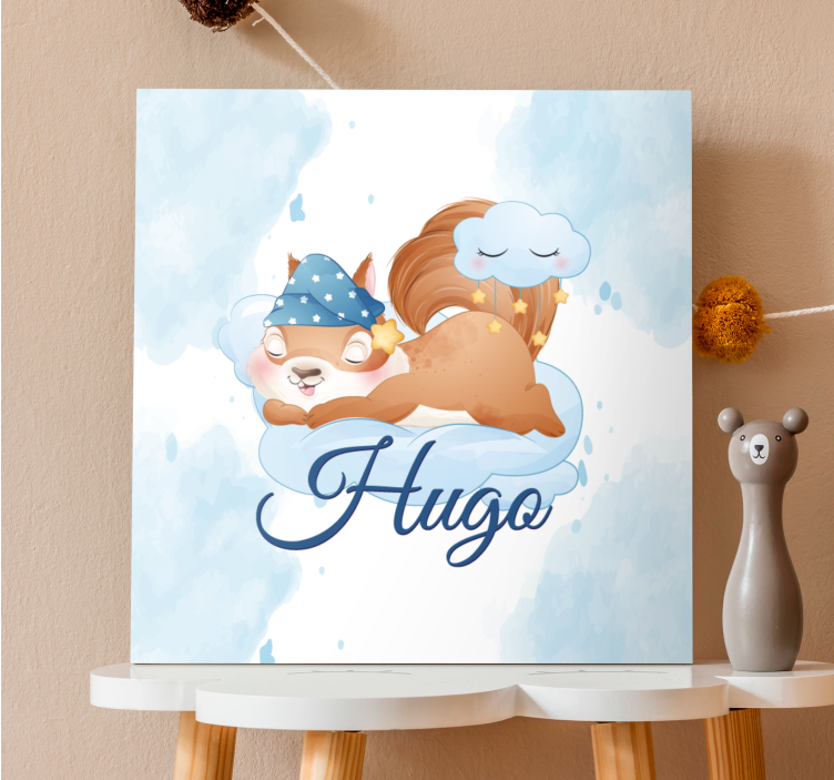 Animal blind squirrel dreaming sweetly - TenStickers