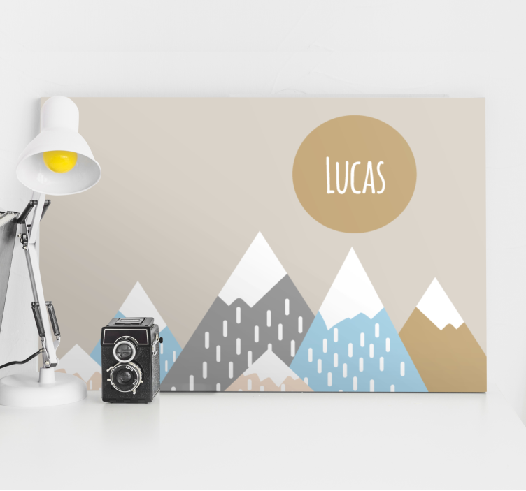 Canvas art mountain range design - TenStickers