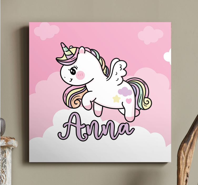 Cute unicorn fantasy unicorn pictures framed - TenStickers