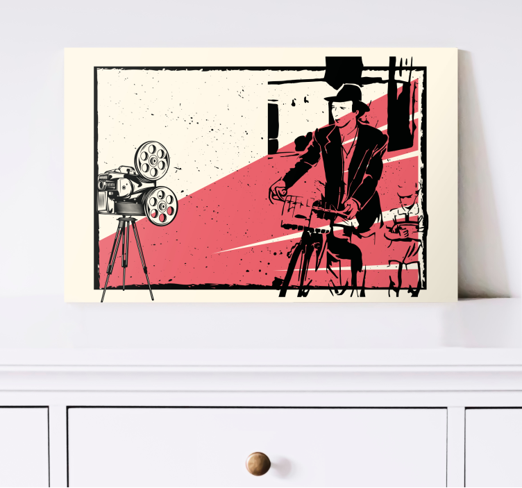 Floral canvas wall art inspired by classic film scene - TenStickers