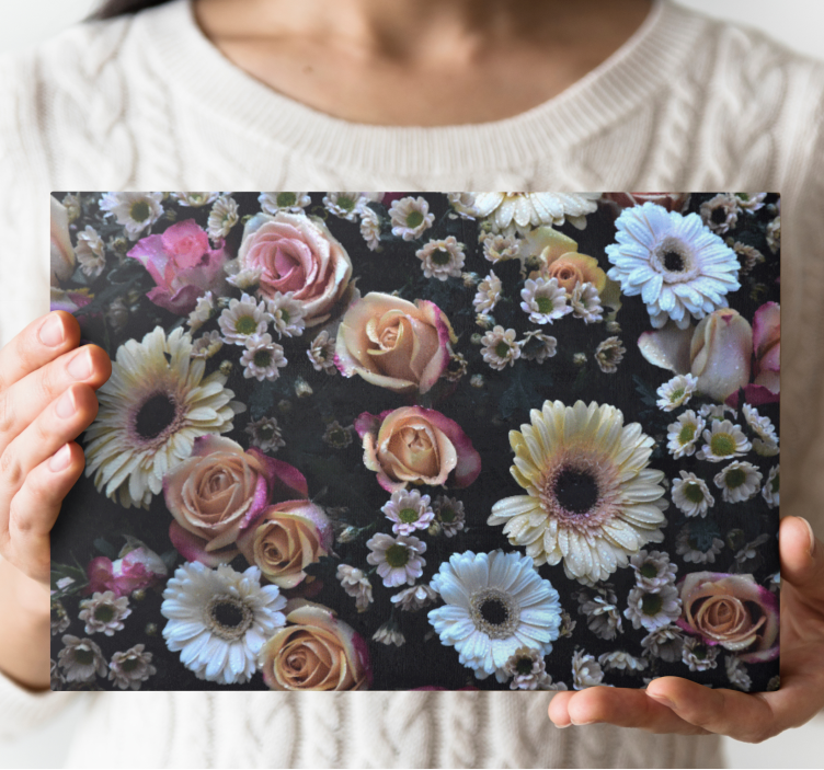 Flowers canvas beautiful flower display - TenStickers