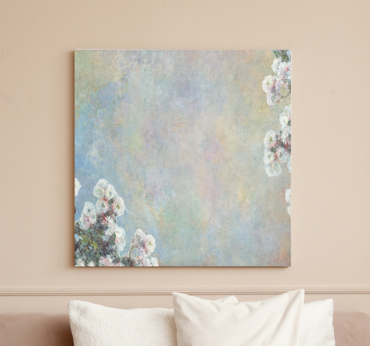 Flowers canvas delicate floral inspiration - TenStickers