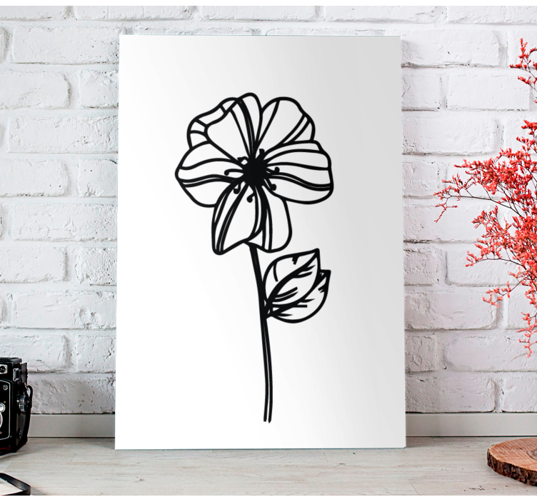 Flowers canvas elegant floral design - TenStickers