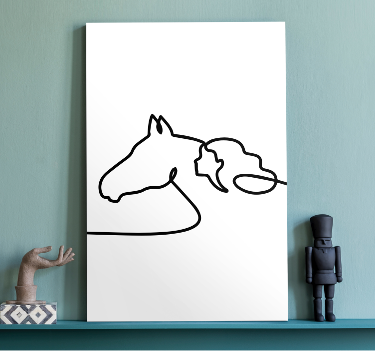 Horse wall art elegant horse silhouette - TenStickers