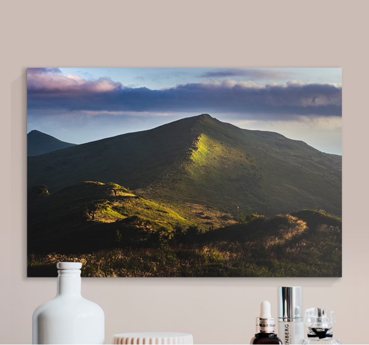 Landscape canvas mountain peak view - TenStickers