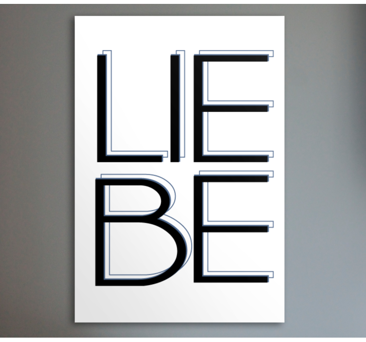 Love  quote canvas wall art - TenStickers